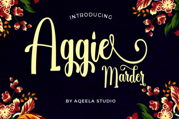 Aggie Marder Script: An Elegant Typeface for Editorial Design