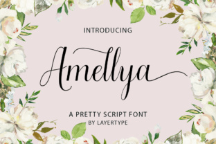 Amellya Script: A Feminine Font for Handmade Labels and Creative Branding