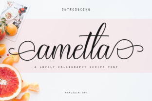 Ametta Script: A Feminine, Legible Display Font for Campaign Visuals