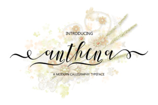 Anthena Script: A Modern Calligraphy Typeface for Editorial Grace
