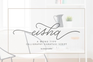 Eisha Script Typeface for Modern Brand Campaigns