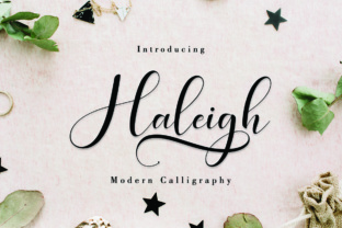 Haleigh Script: A Modern Calligraphy Typeface for Makers