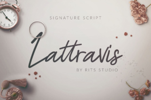 Lattravis Script Font Review for Handmade Labels & Branding