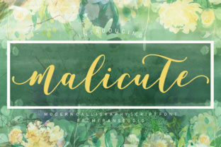 Malicute Script: A Modern Calligraphy Font for Digital Design