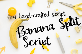 PN Banana Split Script: A Playful, Handwritten Font for Warm Brand Identities