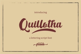 Quillotha Script: A Handmade Font for Business Branding