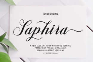 Saphira Script: A Modern Font for Campaign Design