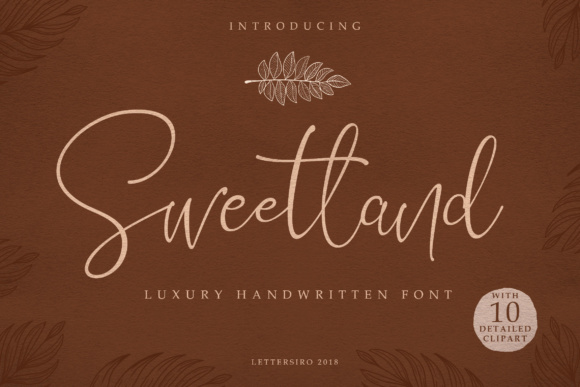Sweetland Script: A Handwritten Font for Editorial Design